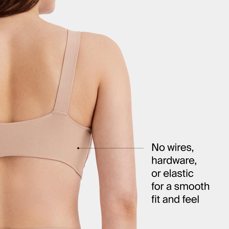 SPANX Smooth Bra-Llelujah! Unlined Bralette - Comfortable Support - Wire-Free Bra - Hosiery Back Smoothing - Dig-Free Straps - Naked 1.0/2.0 - X-Large - Image 3